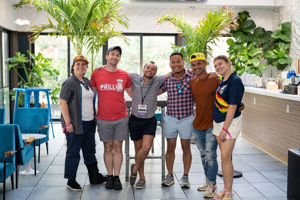 A group of attendees at an afternoon event